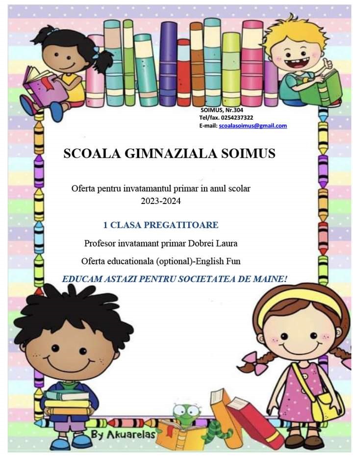 Înscrieri învațămânul primar 2023-2024