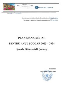 Plan managerial 2023-2024